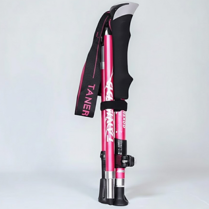 Foldable Telescopic Trekking Poles with Adjustable Height | Lightweight Support for Hiking and Outdoor Adventures