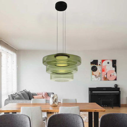 Glass Pendant Lamp with Adjustable Height | Bauhaus-Style Lighting for Modern Interiors