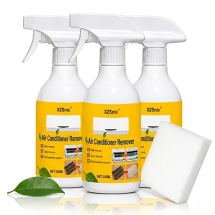 Air Conditioner Cleaner Set with 3 Bottles & Sponge | Deep Cleaning Solution for Fresh, Dust-Free AC Units