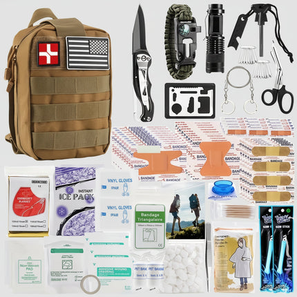 Tactical Survival Backpack with Battery-Powered Multi-Tool | Lightweight Outdoor Gear for Camping and Emergency Preparedness