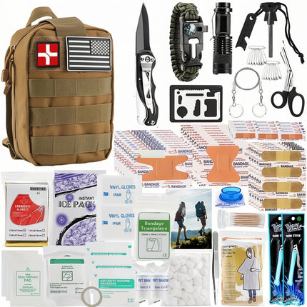 Tactical Survival Backpack with Battery-Powered Multi-Tool | Lightweight Outdoor Gear for Camping and Emergency Preparedness