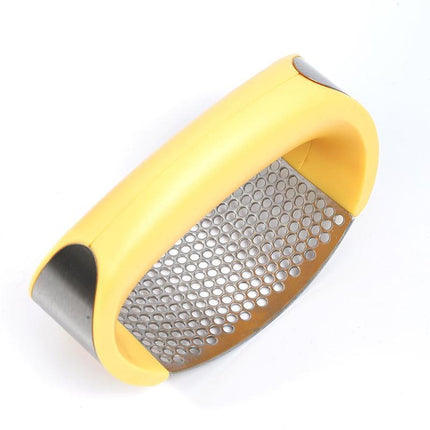 Garlic Press and Masher with Ergonomic Low Effort Design, Kitchen Garlic Crusher for Meal Prep