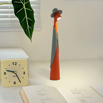 Rechargeable LED Desk Lamp with Touch Control | Artistic Modern Design for Soft Ambient Lighting