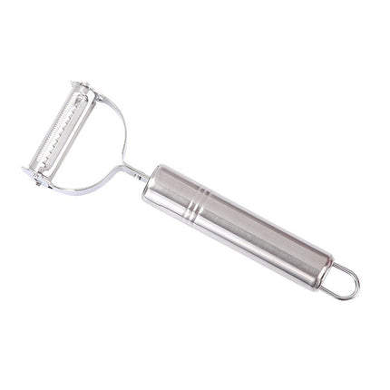 2-in-1 Vegetable Peeler and Grater with Stainless Steel Blades, Comfort-Grip Handle for Potatoes, Cucumbers and Fruit