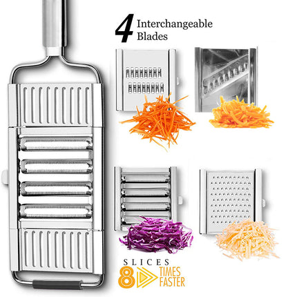 Stainless Steel Grater with Extra Sharp Blades | Durable Kitchen Tool for Effortless Food Prep