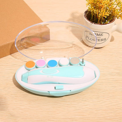 Electric Baby Nail Trimmer and Polisher Set, Whisper-Quiet Motor, Interchangeable Heads for Newborns, Toddlers and Adults