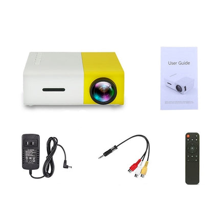 1080P Mini Projector with Built-In Speakers, Portable Full HD Home Theater for Bedroom, Living Room and Backyard Movies