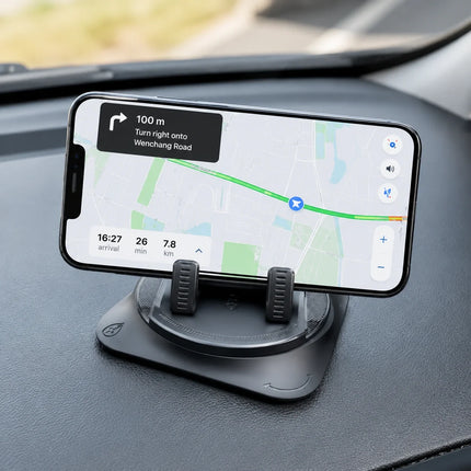Universal Car Phone Holder with 360° Rotation | Flexible Design for Safe Driving