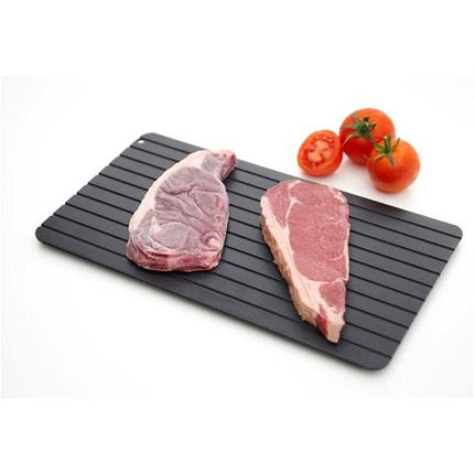 Defrosting Tray for Frozen Meat, Large Aluminium Thawing Plate with Non Stick Coating, No Electricity Needed