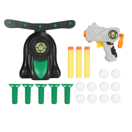 Hover Shot Shooting Game Set for Kids and Adults, Floating Ball Target Game with Soft Foam Darts and Adjustable Air Levels