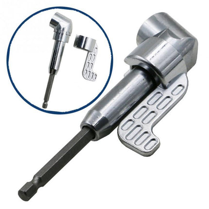 Drill Bit Extension Bar with Adjustable Length for Tight Spaces, Precision Drilling and Screw Driving Tool for Cabinet Backs and Corners
