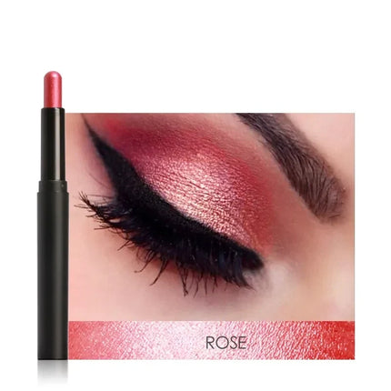 Eyeshadow Stick, Creamy Shimmer Eye Shadow Crayon in 10 Shades, Light Reflecting Color for Quick One Minute Eye Makeup