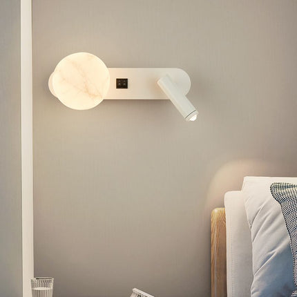 Dual Wall Light with Adjustable Spotlight | Modern Nordic Design for Ambient and Focused Illumination