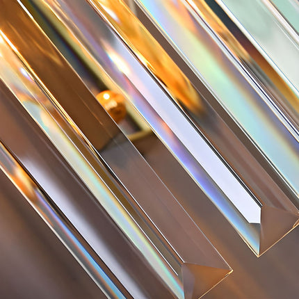Crystal Wall Light with Premium Stainless Steel Frame | Elegant Indoor Sconce for Ambient Illumination