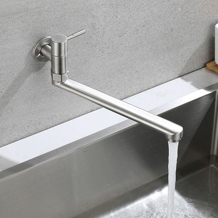 Pot Filler Faucet Wall Mount, Single Handle Wall Mount Faucet with Swivel Spout