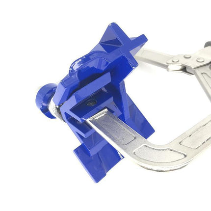 Heavy Duty Corner Clamp with Swing Jaw and Two-Way Rotation, Right Angle Clamp for Cabinet Making and DIY Assembly