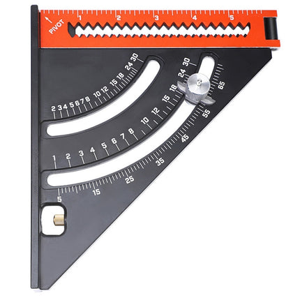 Angle Finder Ruler with Dual Scale and Locking Adjustment, Lightweight Angle Measuring Tool for Wood, Metal and Tile