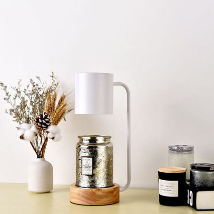 Minimalist Wood Table Lamp with Dimmable Light | Japanese Design for Serene Atmosphere