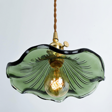 Flower Glass LED Pendant Light with Unique Design | Warm Glow for Cozy Home Ambience
