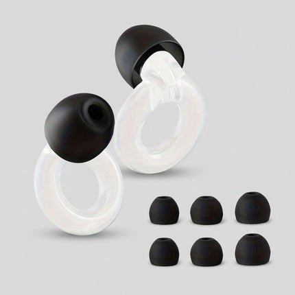 Reusable Silicone Ear Plugs for Noise Reduction | Comfortable Earbuds for Sleep, Study, and Travel