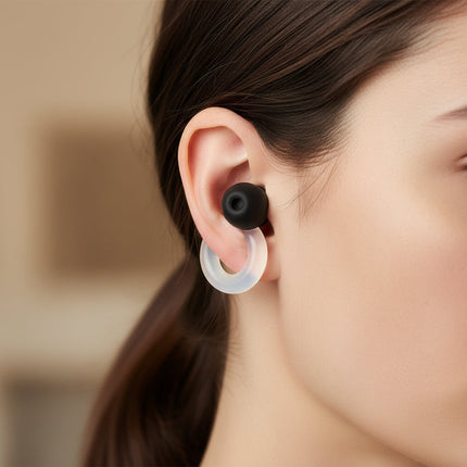 Reusable Silicone Ear Plugs for Noise Reduction | Comfortable Earbuds for Sleep, Study, and Travel
