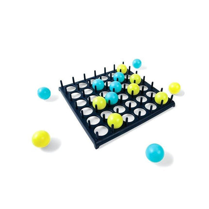Bounce Ball Pattern Matching Game with Cards and Adjustable Height Base, Race to Copy the Card, Indoor Outdoor Family Game