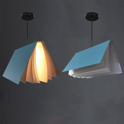 Flying Book Pendant Light with Adjustable Height | Unique Home Decor for Warm Ambient Illumination