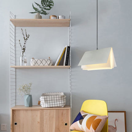 Flying Book Pendant Light with Adjustable Height | Unique Home Decor for Warm Ambient Illumination