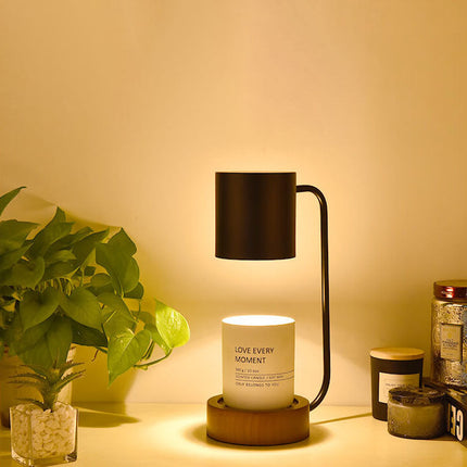 Japanese Minimalist Candle Warmer Lamp with Dimmable Light | Flameless Scents for a Calm Ambiance