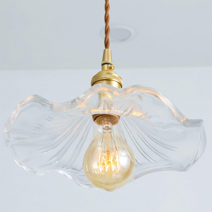 Flower Glass LED Pendant Light with Unique Design | Warm Glow for Cozy Home Ambience