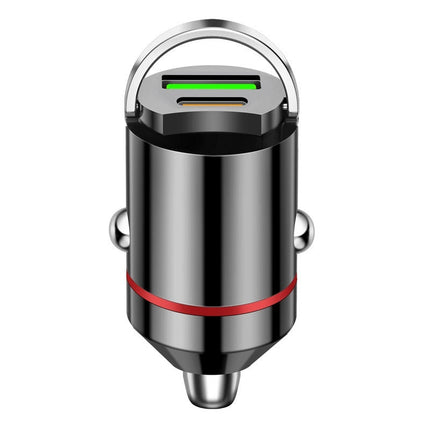 Dual Port Fast USB Car Charger, 100W Output, Flush Fit Design, 2 Connector Options for Phones and Tablets
