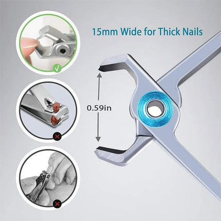 Nail Clippers for Thick Toenails, Stainless Steel Nail Clipper with Catcher – image 5