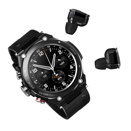 Smart Watch with Bluetooth Earbuds, 2-in-1 Fitness Watch, 10 Sport Modes, Heart Rate and Blood Oxygen, 3 Colours