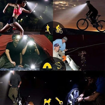 LED Headlamp with Adjustable Brightness & Lightweight Design | Perfect for Camping and Outdoor Activities