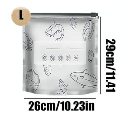 Reusable Food Storage Bags, BPA Free Aluminum Foil Snack Bags with Label Area – image 12