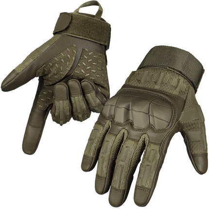 Tactical Gloves with Hard Shell Knuckle Protection and Touchscreen Fingertips, Sizes S to XL