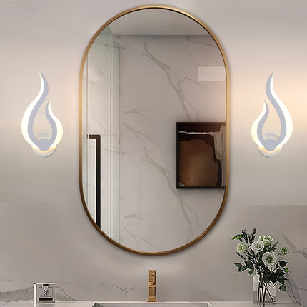 Flame-Shaped LED Wall Light with 10W Warm White Glow | Modern Acrylic Sconce for Elegant Ambient Illumination