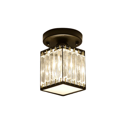 Crystal Semi-Flush Ceiling Light with Premium Design | Elegant Illumination for Entryways and Hallways