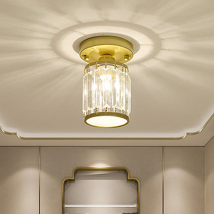Crystal Semi-Flush Ceiling Light with Premium Design | Elegant Illumination for Entryways and Hallways