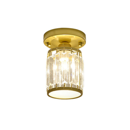 Crystal Semi-Flush Ceiling Light with Premium Design | Elegant Illumination for Entryways and Hallways