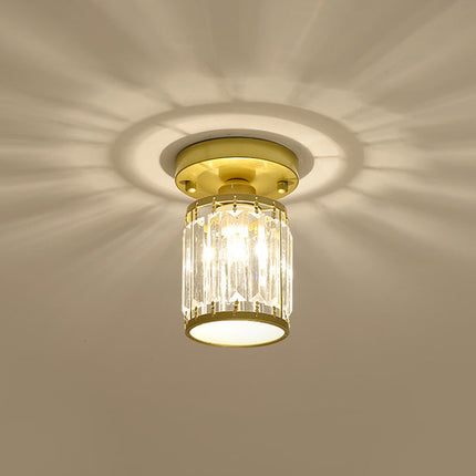 Crystal Semi-Flush Ceiling Light with Premium Design | Elegant Illumination for Entryways and Hallways