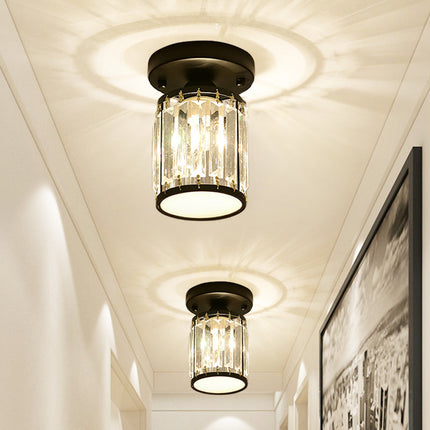 Crystal Semi-Flush Ceiling Light with Premium Design | Elegant Illumination for Entryways and Hallways