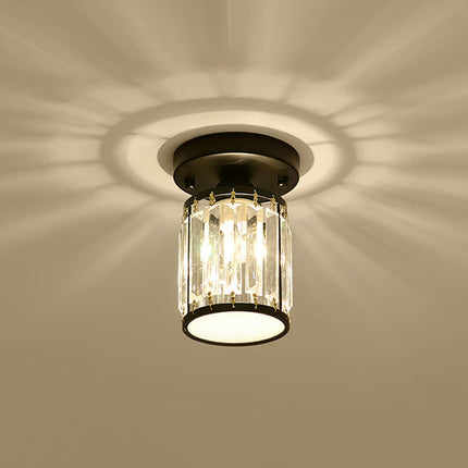 Crystal Semi-Flush Ceiling Light with Premium Design | Elegant Illumination for Entryways and Hallways
