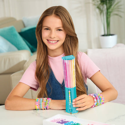 Bracelet Maker for Kids 8 and Up, Bracelet Kit with 2000 Heishi Beads and Bead Spinner