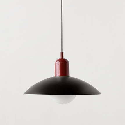 Bauhaus Pendant Light with Adjustable Height & Glossy Finish | Modern Colourful Ceiling Lamp for Dining Rooms and Kitchens