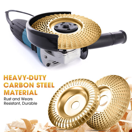 Wood Grinding Disc Set of 3, Carbide Grinding Wheel for Angle Grinder