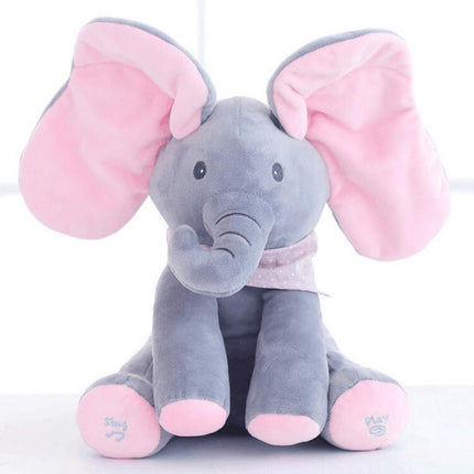 Musical Elephant Toy with Peek-A-Boo Function | Interactive Plush for Engaging Play