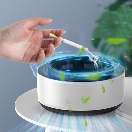 Smart Ashtray with Built-in Smoke Sensor | Odor-Controlled Design for Clean Living Spaces