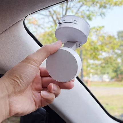 Magnetic Car Phone Mount, Vacuum Suction Cup Base for Dashboard and Windshield Glass, Rotating 360 Degree Head
