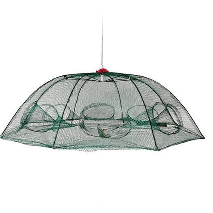 Collapsible Fishing Net Trap with Multiple Entry Points, Foldable Crab and Fish Trap Cage in 6, 8 and 10 Side Models